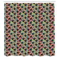 thumbnail image 3 of Ambesonne Geometric Shower Curtain, Colorful Stars Triangles, 69"Wx84"L, Charcoal Grey Multicolor, 3 of 5