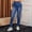 *Blue, variant on ClodeEU Women's High Waist Skinny Jeans,Slim Fit Stretch Denim Trousers with Pockets Black,Women's Plus L