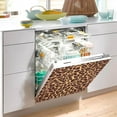thumbnail image 4 of Coolnut Leopard Dishwasher Magnet Cover, Magnetic Refrigerator Panel Decal Wash Machine Front Door Decorative Cover for Home Kitchen Farmhouse Decor, 23"x 26", 4 of 6