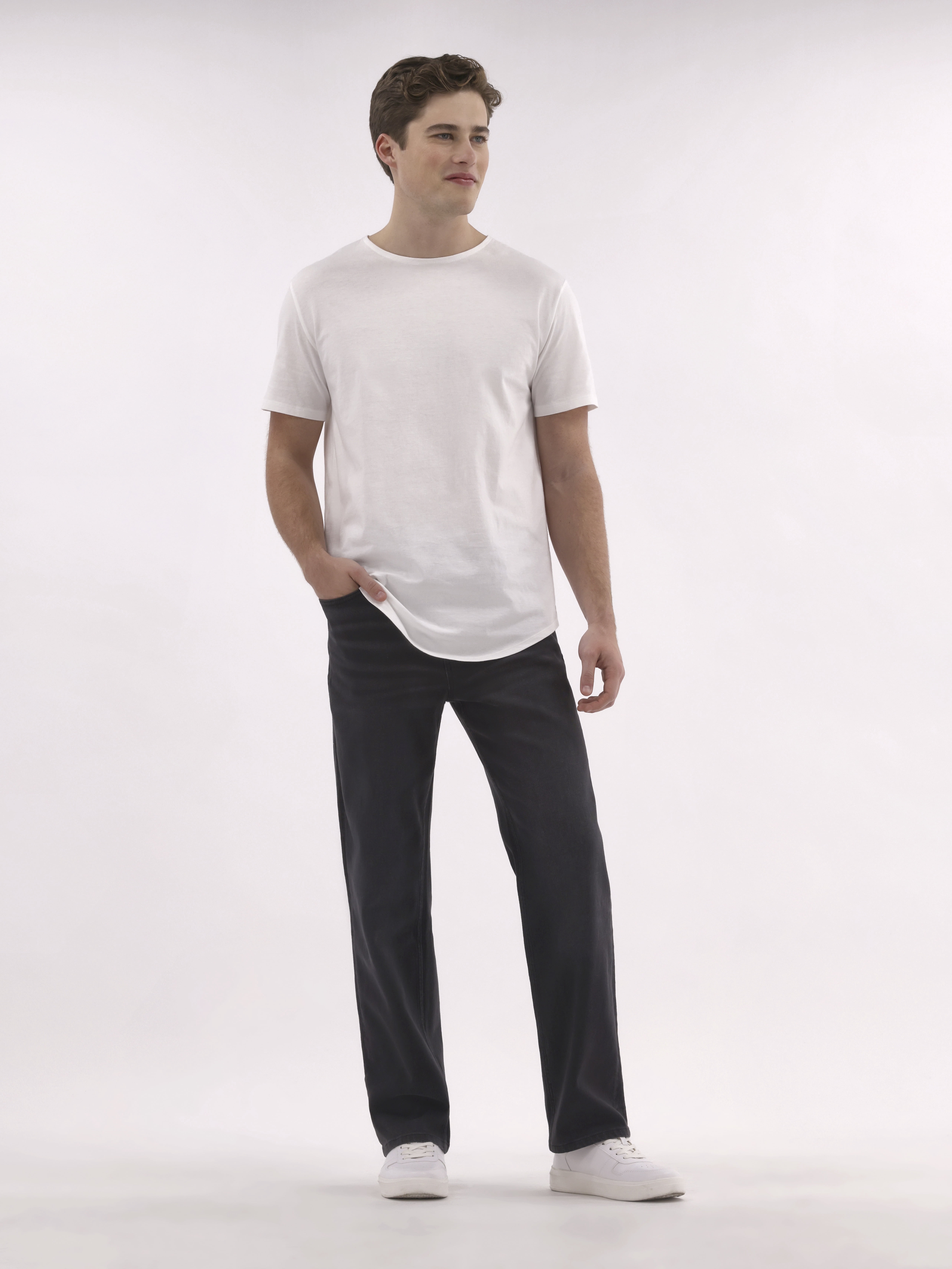 No Boundaries Men's & Big Men's Loose Fit Jeans with Stretch