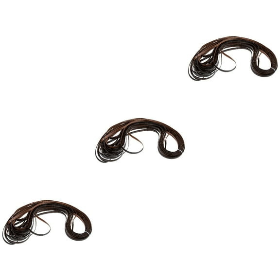 WORGEOUS 3 Rolls  of Plastic Rattan Weaving Material Diy Rattan Chair Repair Material