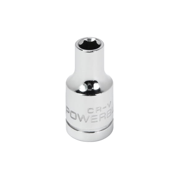 Powerbuilt 1/4 Inch Drive x 4.5 MM 6 Point Shallow Socket - 648004