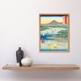 thumbnail image 2 of Mogami River, A Perspective View of Mount Gassan Dewa Province Utagawa Hiroshige Japanese Woodblock Framed Wall Art Picture Print 12x16 inch, 2 of 5