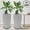 Gray, variant on 21” Tall Planters for Front Door (Set of 2) – Modern Lightweight Outdoor Pots with Drainage, Large Decorative Planters for Porch, Patio & Entryway,Gray
