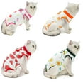 thumbnail image 4 of Walbest Cat Postpartum Clothes, Fruit Pattern Printed Cat Recovery Suit, Cotton Recovery Body Wrap Breathable Kittens Recovery Clothes for Cats Small Dogs Abdominal Recovery Weaning, 4 of 7