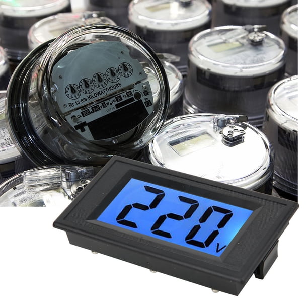 Voltímetro digital de dos cables con pantalla LCD YB5135D, comprobador de voltaje de CA, panel de medición, rango de medición CA 80-500 V