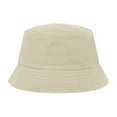thumbnail image 2 of Toptie Unisex Bucket Hat, Cotton Twill Bucket Sun Hat for Men Women Summer Outdoor UV Sun Cap-Beige, 2 of 7