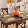 thumbnail image 4 of WANGQI Fall Color Wild Flowers Pumpkin Table Runner Table Decoration for Kitchen Dining Dinner Autumn Home Decor, 4 of 5