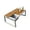 White, variant on Direct Wicker UBS-2101-TA-White 1 Piece Outdoor Garden White Iron Coffee Table with the Drink Cooler