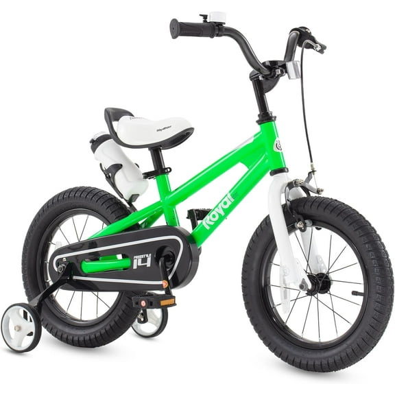 Royalbaby Freestyle 14" Bicycle for Boys and Girls Ages 3-6 Years, Green