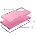 thumbnail image 2 of Dteck for Samsung Galaxy S22 Ultra Case, Slim Pocket-Friendly Hybrid Silicone Bumper Shockproof Tough Rugged Case,Pink, 2 of 6