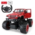 thumbnail image 1 of Radio Control Rastar RC JEEP Wrangler Rubicon diseño de pie grande Rojo  Escala 1:24 + de 6 Años, 1 of 4