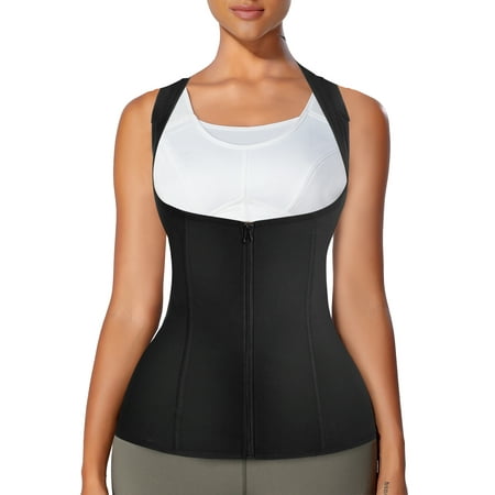 

CtriLady Back Braces Posture Corrector for Women Waist Trainer Tummy Control Body Shaper for Spinal Neck Shoulder Upper Back Clavicle Support Vest(Black X-Large)