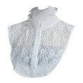 thumbnail image 1 of Cuello falso desmontable para uniformes formales, suéteres, ropa y conjuntos. Blanco, 1 of 9