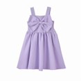 thumbnail image 1 of FLORY Vestido con Moño para Niña | Vestido casual para Niña | 0152, Lila, G, 1 of 5