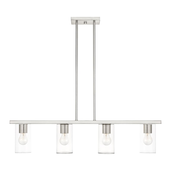 Livex Lighting - Zurich - 4 Light Chandelier in Modern Style - 4.5 Inches wide
