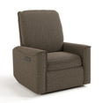 thumbnail image 3 of Storkcraft Santos Deluxe Nursery Power Recliner Swivel Glider, Mountain Brown Boucle, 3 of 14