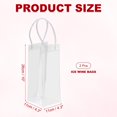 thumbnail image 2 of Uxcell Ice Wine Bag, Portable Collapsible Clear Wine Pouch Cooler Clear Gift Bags with Handles for Champagne Transparent, 2 of 7