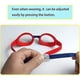 thumbnail image 4 of Gafas de natación para niños en rojo y azul, para niños y niñas de 4 a 12 años, antivaho e impermeables, fáciles de colocar., 4 of 5