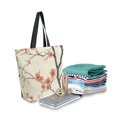 thumbnail image 2 of FORMRS Womens Canvas Tote Bag with Zipper Inner Pocket Shoulder Handbag, Light Red Flowers, 2 of 7
