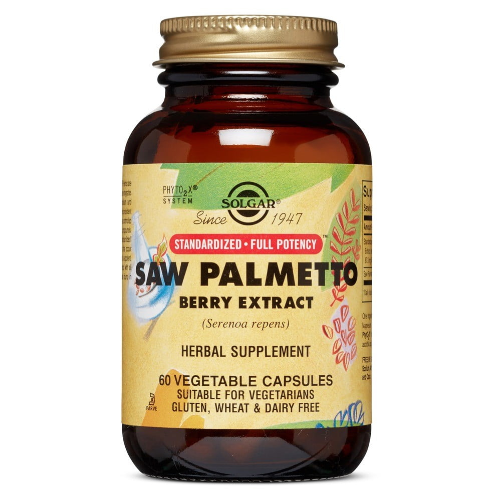 Solgar Saw Palmetto Berry Extract 60 Vegetable Capsules