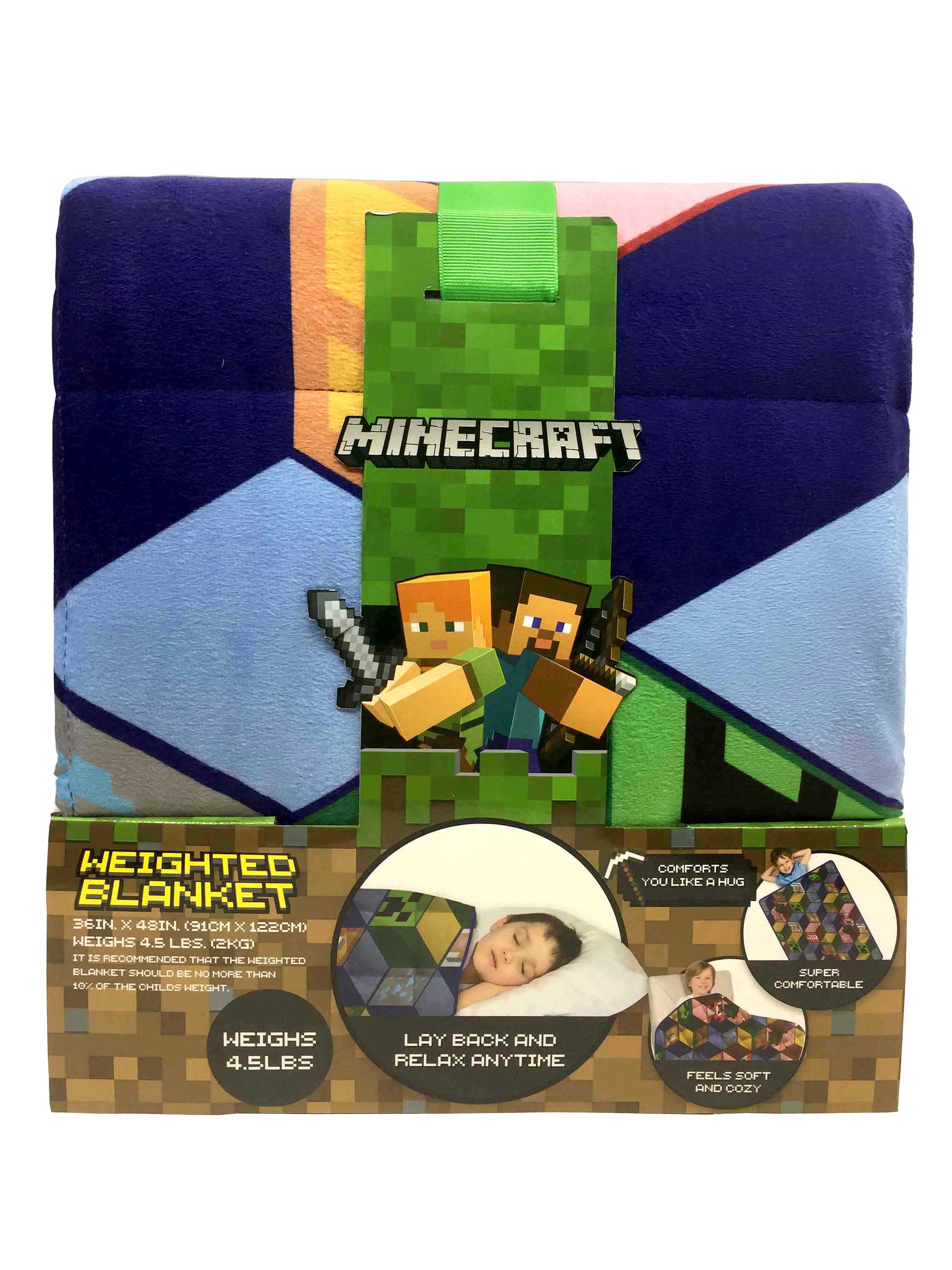 Minecraft Spot The Pig Weighted Blanket Walmart Com Walmart Com
