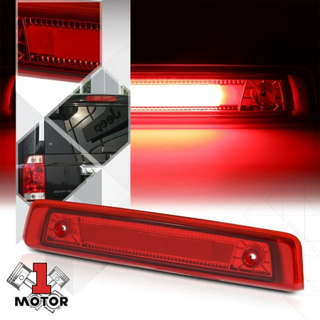 Chrome Housing Red Lens Led Bar Third 3rd Brake Light For 06 10 Chrome Housing Red Lens Led Bar Third 3rd Brake Light For 06 10 Jeep Commander 07 08 09