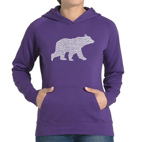 Women's Word Art Hooded Sweatshirt - Mama Bear