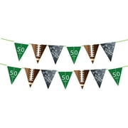 1PC American Football Theme Pennant Decorative Banner Football Bunting Flag Creative Sports Garland Birthday Party Supplies Favor