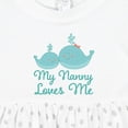 thumbnail image 4 of Inktastic Nanny Loves Me Grandchild Whale Girls Baby Dress, 4 of 5