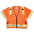 thumbnail image 2 of Kishigo S5011 Ultra-Cool Polyester Professional Surveyors Vest, Large, Orange, 2 of 3