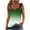 Green, variant on pstuiky Tank Tops for Women, Women Printed Camisole Top Round Neck Sleeveless Tank Shirt Casual Summer Stretchy Comfortable Blouse for Women 2 Pack Solid Colors Womens Summer Tops Clearance Brown L