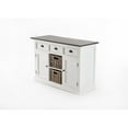 thumbnail image 6 of NovaSolo Halifax Accent 2 Basket Buffet in Pure White and Dark Wood, 6 of 23