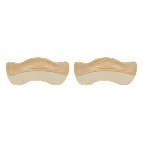 Unique Bargains 1 Pair Wearable Shoes Heel Pads for Prevent Rubbing One Size Apricot
