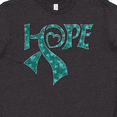 thumbnail image 4 of Inktastic Hope- Teal Ribbon for Awareness of Ovarian Cancer Youth T-Shirt, 4 of 5