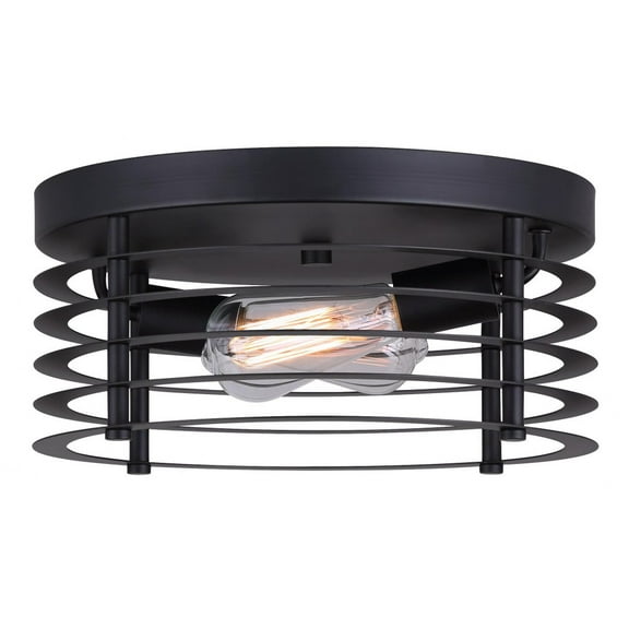 IFM779B13BK-Canarm Inc-Alder - 2 Light Flush Mount-6 Inches Tall and 13 Inches Wide