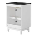 thumbnail image 6 of Sink Vanity Cabinet, White Black, Melamine Wood , Hotel Bedroom Bathroom, Modern Contemporary HB36112, 6 of 11
