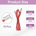 thumbnail image 2 of Ceramic Cartridge Heater, DC24V 40W Heater,Red 10 Pack, 2 of 6