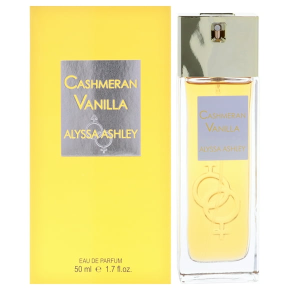 Alyssa Ashley Cashmeran Vanilla Eau de Parfum Spray - Elegant Perfume for Women with White Amber, Patchouli, Salted Caramel, Musk - 1.7 oz