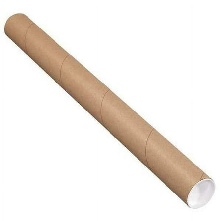 Partners Brand Mailing Tubes,W/Caps,2-1/2x30",PK34 P2530K