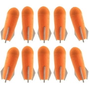 BOROLA 10PCS New Update Missile Filled Foam Toy Rocket Launcher, Foam Rocket Darts Compatible for Nerf N-Strike Elite Series(Orange)