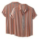thumbnail image 2 of Camisa de verano que imprime la parte superior de la solapa de la camisa de manga corta de los hombres ocasionales Pompotops oipoqjl25294, 2 of 9