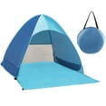thumbnail image 1 of Family Sun Shelter, Pop Up Beach Tent with UPF 50+ Protection, Ventilation Mesh, Wind-resistant Design, Lightweight & Portable for Indoor Garden Campsite Barbecue Seaside, 1 of 7