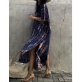 thumbnail image 5 of Robe de Plage à Imprimé pour Femmes à Manches Courtes, Grande Taille, Couvre-Maillot, 5 of 5