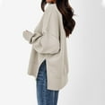 thumbnail image 5 of Women's Sweatshirt Long Sleeve Sweatshirt for Women's Pullover Khaki Sweatshirts Cute Winter Outfits for Women Trendy Clothes, 5 of 7