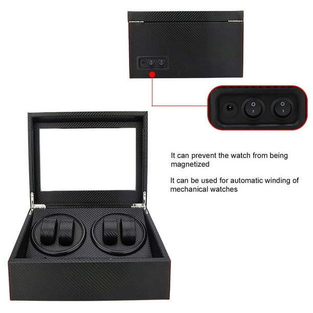 Caja Enrolladora Automática De Reloj De Doble Cabezal 4+6, Antimagnetismo, Motor Silencioso Para El Hogar, Tienda