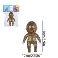 thumbnail image 3 of Stretchy Squeeze Ball, Soft Stress Ball, Squishy Figure Ball, Glitter Filled Squishy Do-Ll Stress Relief Toy, Slow Rising Stretchy Squeeze Fidget Toy for Anxiety Relief, Brown, 3 of 4