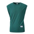 thumbnail image 5 of USNSM Men's Quick Dry Lightweight Breathable Athletic Tank Top Workout Gym Running Short Sleeve Solid Color Crewneck T-Shirt Green XL, 5 of 9