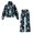 Blue Butterflies Skulls Pattern, variant on CHAQLIN Double Sided Cloth Womens Lounge Sets 2 Piece Outfits for Shopping Indoor Weekend, Elastic Cuff Soft Women's Casual Outfit, Dachshund Heart Print