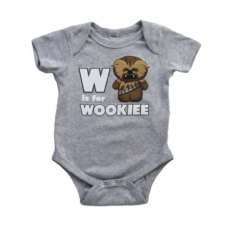 Star Wars W is for Wookie Infant Onesie | 12-18M